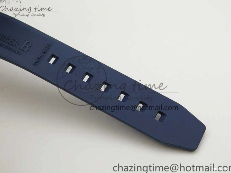 0104 Submariner 40mm White Ceramic 5GF Best Edition Dark Blue Dial on Blue Rubber Strap SA DailyWear 2486